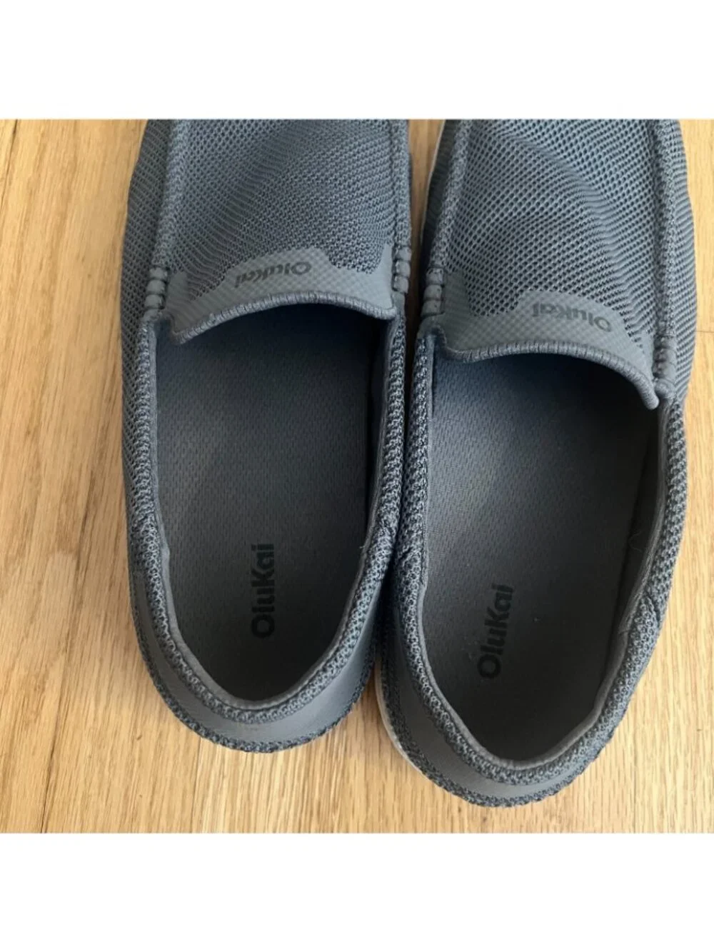 Olukai Kakaha Gray Mesh Slip On Sneakers Men's Size 13